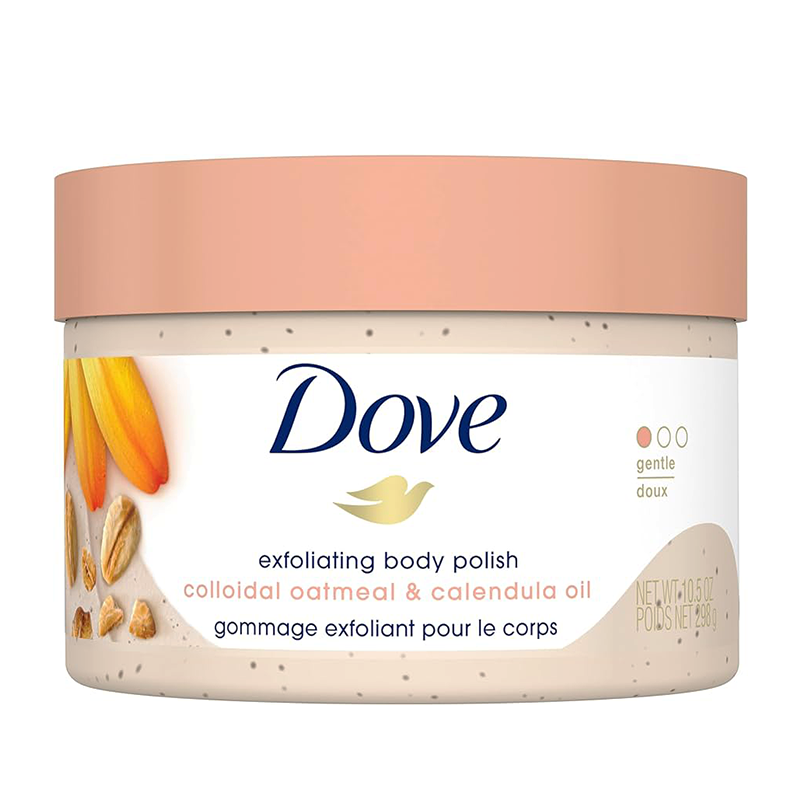 Dove Exfoliating Body Polish Colloidal Oatmeal Calendula Oil 298ML
