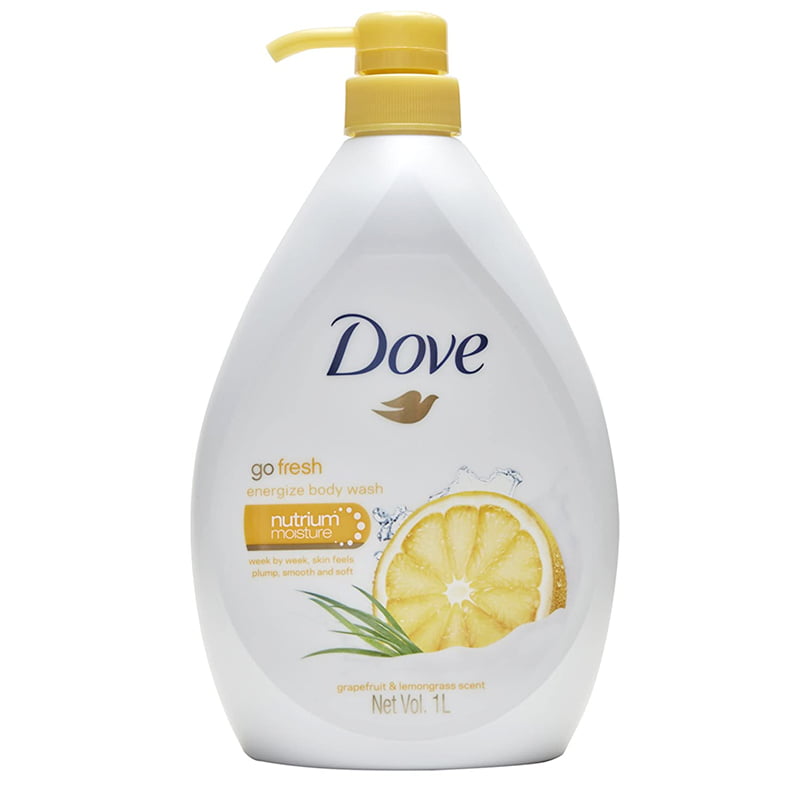 Dove Go Fresh Body Wash Grapefruit and Lemongrass Scent 1L