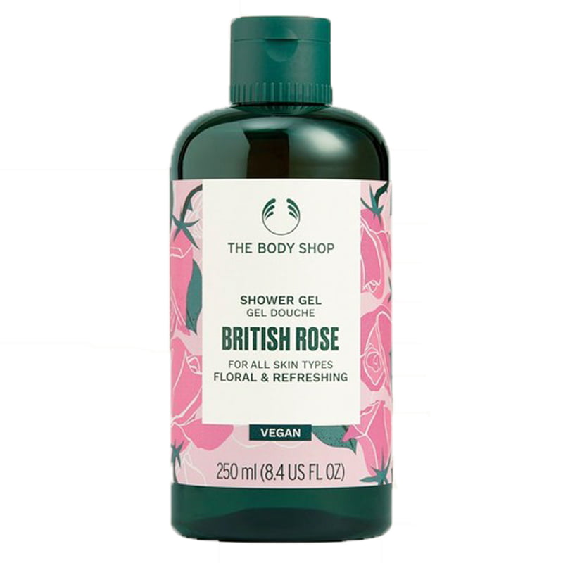 The Body Shop British Rose Shower Gel Vegan Floral Refreshing 250ML