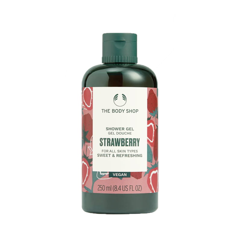 The Body Shop Strawberry Shower Gel Vegan Sweet and Refreshing 250ML