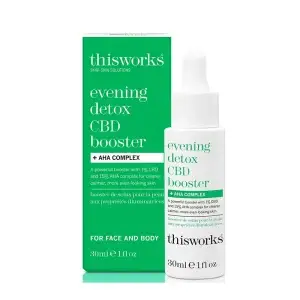 Thisworks Evening Detox Cbd Skin Booster Aha Complex For Face & Body 30ML