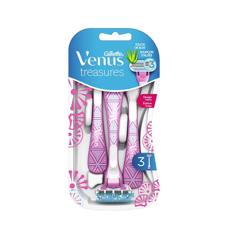 Gillette Venus Treasures Razors 3's