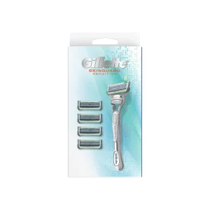 Gillette Skin Guard Sensitive Handle + 4 Blades