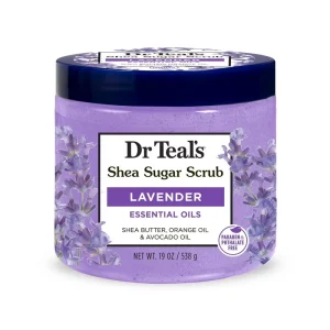 Dr. Teal's Shea Sugar Scrub Lavender with Essential Oil 538g