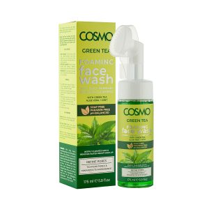 Cosmo Green Tea Foaming Facial Wash with Green Tea, Aloe Vera & Mint 175ml