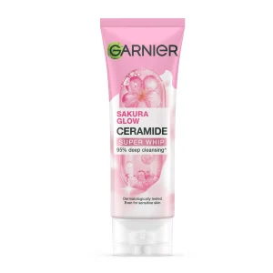 Garnier Sakura Glow Ceramide Super Whip Deep Cleansing 100ml